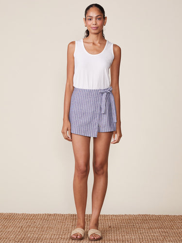 Anthem:  Stripe Linen Skort
