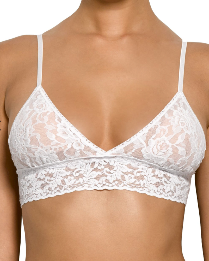 Hanky Panky padded triangle bralette white - elle BOUTIQUE